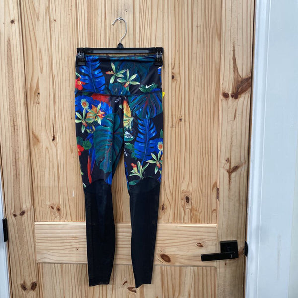 WOMES NIKE LEGGING BLK/MULTI COLOR XS