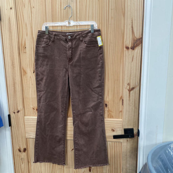 WOMENS ZENANA BROWN JEANS L