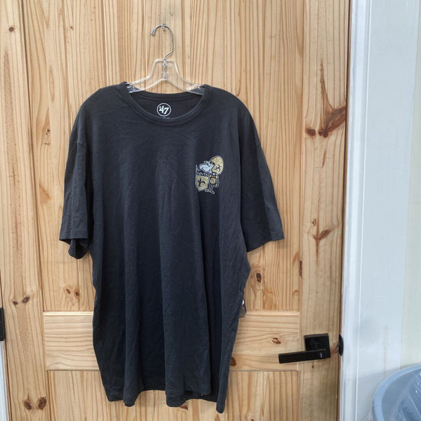 MENS NEW ORLEANS SAINT BLK T-SHIRT XXL NWT