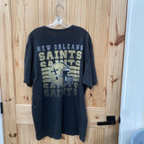 MENS NEW ORLEANS SAINT BLK T-SHIRT XXL NWT