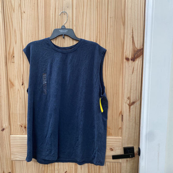 MENS VRST NAVY BLUE TANK XL NWT