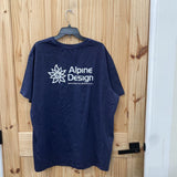 MENS ALPINE DESIGN NAVY BLUE SHIRT XXL NWT