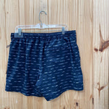MENS VRST DK NAVY BLUE/WHITE SHORTS L NWT