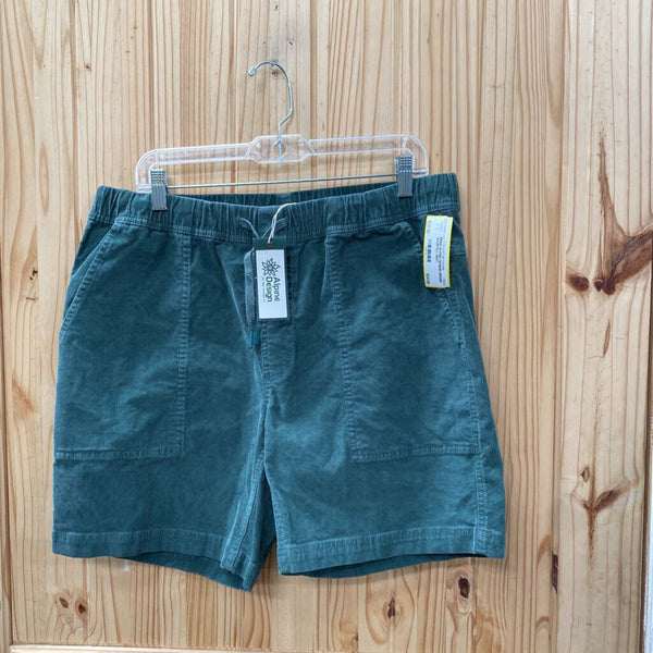 MENS ALPINE DESIGN GREEN SHORTS L NWT