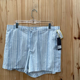 MENS VRST LT TEAL/WHITE SHORTS XL NWT