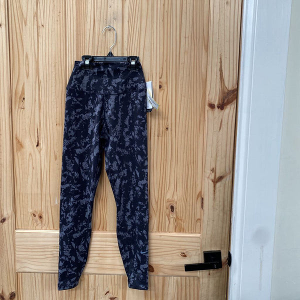 WOMENS NIKE LEGGINGS BLK/GREY XS NWT