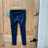 WOMENS SOFFE LEGGINGS BLUE/BLK S NWT