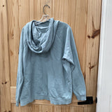 WOMENS NIKE HOODIE TEAL/WHITE XL
