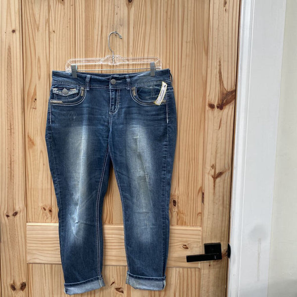 WOMENS MAURICES DK DENIM JEANS 11/12