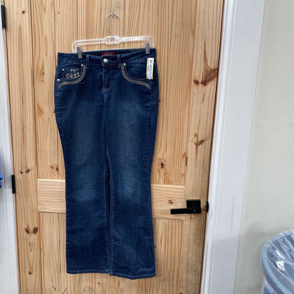 WOMENS ONE 5 ONE DK DENIM JEANS 10