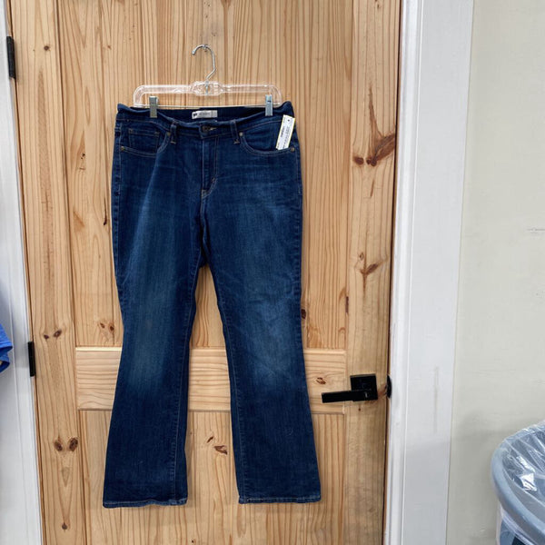 WOMENS LEVIS 515 DK DENIM JEANS 12