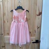 GIRLS KID'S DREAM SL PINK MAUVE DRESS 5/6