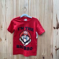 BOYS MARIO IM THE BIG BRO RED T-SHIRT YS 7