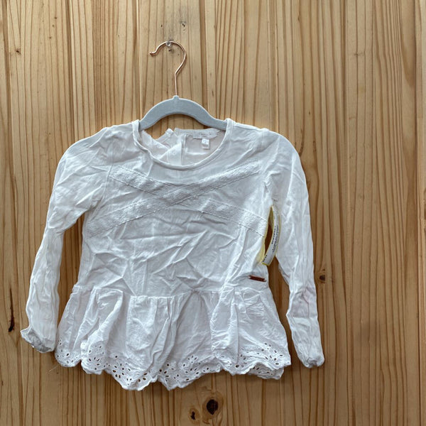 GIRLS TAHARI WHITE CASUAL LS SHIRT 5