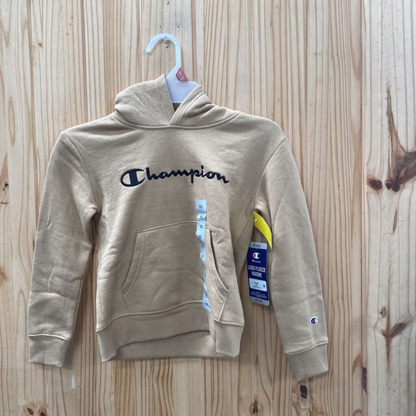 BOYS CHAMPION HOODIE TAUPE XS 4/5 NWT