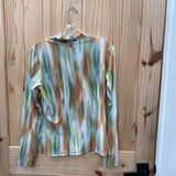 WOMENS CALIA MULTI COLOR CASUAL TOP M NWT