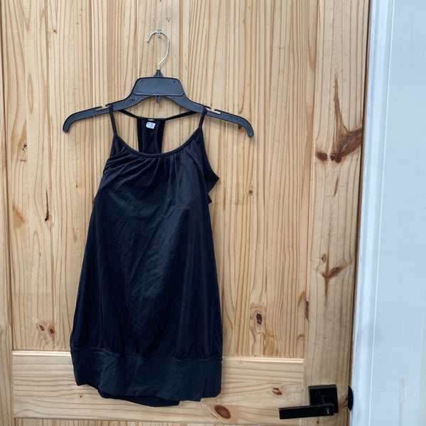 WOMENS LULULEMON BLK TANK W/BUILT IN BRA 6