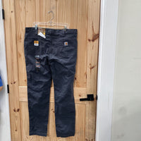 MENS CARHARTT CHARCOAL GREY PANTS 40X34 NWT