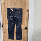 MENS CARHARTT CHARCOAL GREY PANTS 40X34 NWT