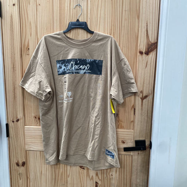 MENS CHICAGO BEARS TAUPE SHIRT XXL NWT