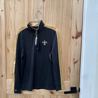 WOMENS BLK/GOLDEN PULLOVER SHIRT S NWT