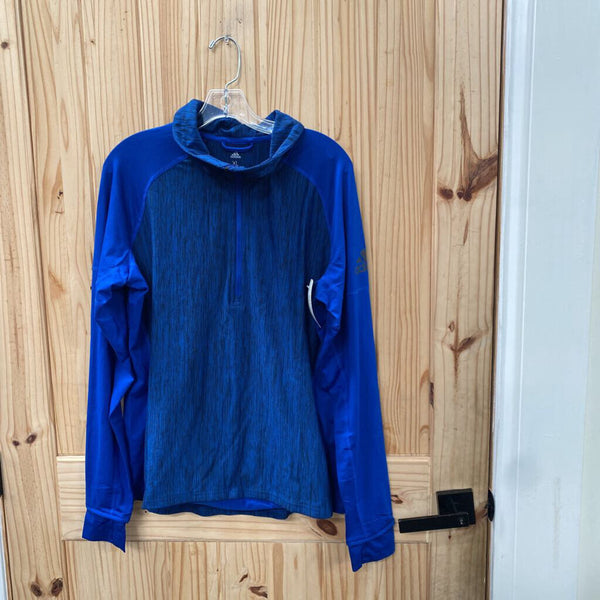 WOMENS ADIDAS PULLOVER ROYAL BLUE/BLK PULLOVER XL NWT