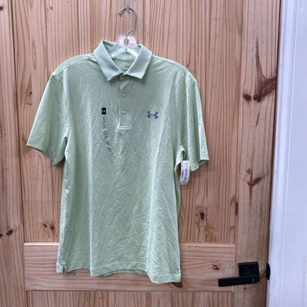 MENS UNDER ARMOUR LT GREEN POLO SHIRT S NWT