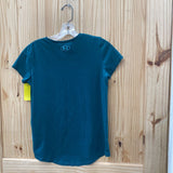 BOYS UNDER ARMOUR DK TEAL SHIRT YL 12