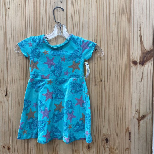 GIRLS THE LITTLE MERMAID DRESS TURQUOISE 4T