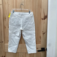 WOMENS CATO WHITE CAPRIS 10