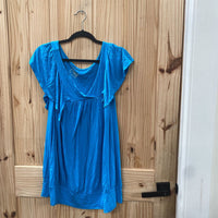 WOMENS JMS CYAN CASUAL TOP 2X