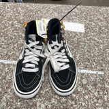 VANS BLK/WHITE CHECKERED HIGH TOPS 3.5
