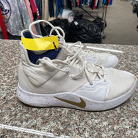 MENS P. GEORGE NIKES WHITE/GOLD 8.5