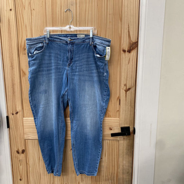 WOMENS COSMIC BLUE LOVE DENIM JEANS 24W