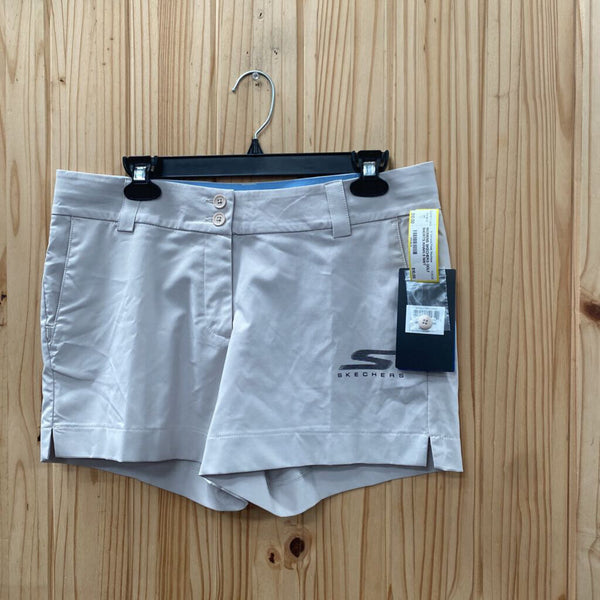 WOMENS SKECHERS GOLF SHORTS KHAKI 8 NWT
