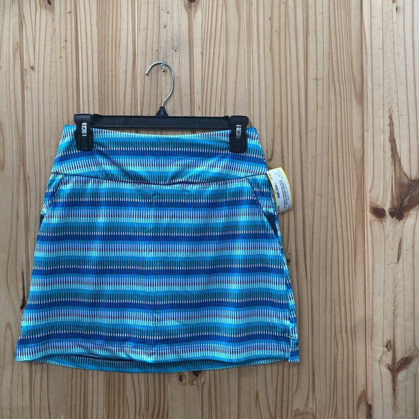 WOMENS ADIDAS SKORT TEAL/WHITE/NAVY BLUE XS NWT