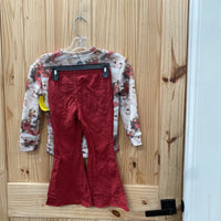 GIRLS 2PC SET FLORALKITTENS/MAROON 5/6