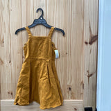 GIRLS COPPER KEY MUSTARD DENIM DRESS S 5