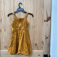 GIRLS COPPER KEY MUSTARD DENIM DRESS S 5