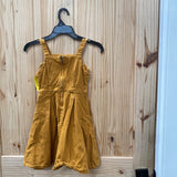 GIRLS COPPER KEY MUSTARD DENIM DRESS S 5
