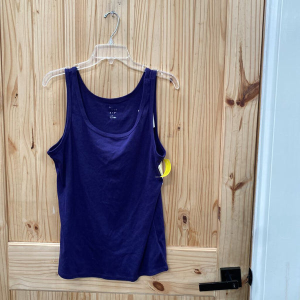 WOMENS A NEW DAY SL DK PURPLE TANK L NWT