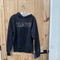 MENS CHAMPION HOODIE BLK/CAMO S NWT