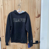 MENS CHAMPION HOODIE BLK/CAMO S NWT
