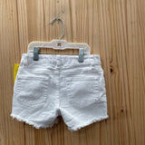 GIRLS CAT & JACK WHITE SHORTS S 6/7