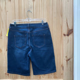 WOMENS NINE WEST DK DENIM BERMUDA SHORTS 10