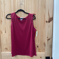 WOMENS CARMEN DK FUSHIA CASUAL TOP L