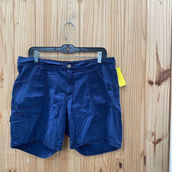 WOMENS WHITE STAG NAVY BLUE SHORTS 12