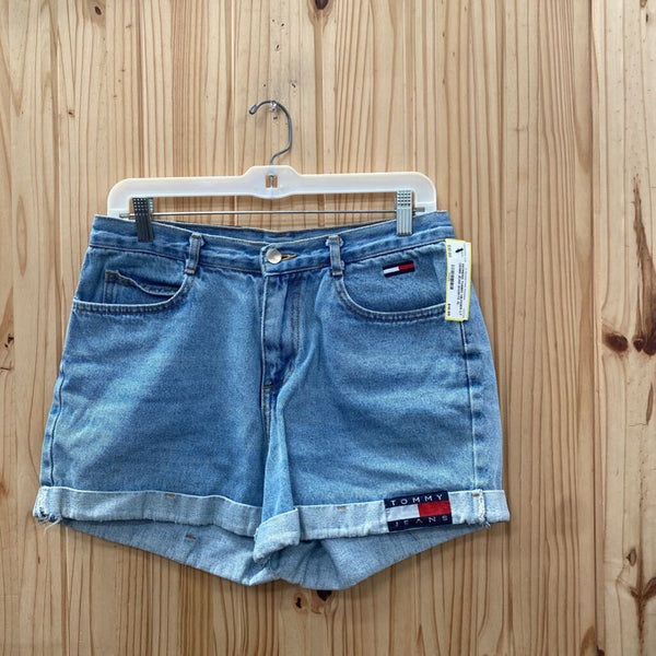 WOMENS TOMMY HILFIGER LT DENIM JEAN SHORTS XL