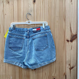 WOMENS TOMMY HILFIGER LT DENIM JEAN SHORTS XL