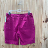 WOMENS TIME & TRU DK FUSHIA BERMUDA SHORTS L